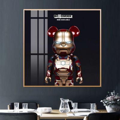 Tranh Treo Tường Mẫu Tranh Gấu KAWS BEARBRICK BEA0030