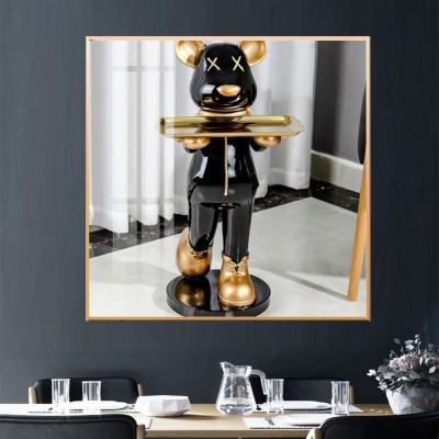 Tranh Treo Tường Mẫu Tranh Gấu KAWS BEARBRICK BEA0038