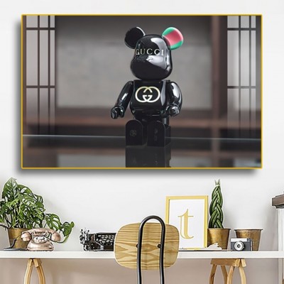 Tranh Treo Tường Mẫu Tranh Gấu KAWS BEARBRICK BEA0042